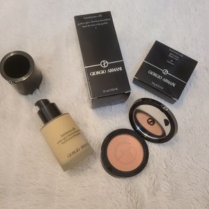 Armani luminous silk foundation and blush